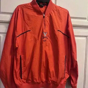 Virginia Cavaliers‎ UVA Nike Clima-fit 1/4 Zip Jacket  Orange Size Small